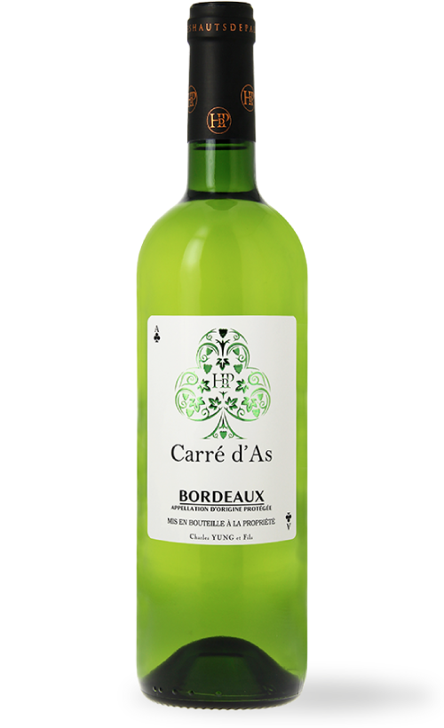 carré d'as bordeaux blanc