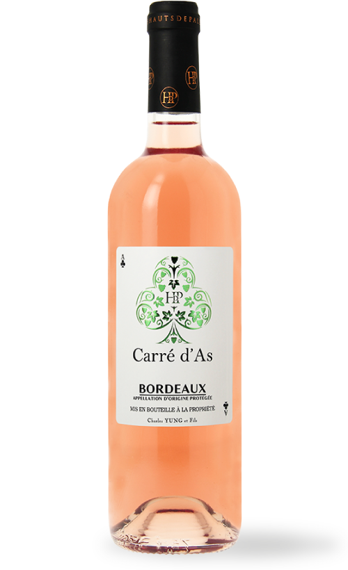carré d'as bordeaux rosé