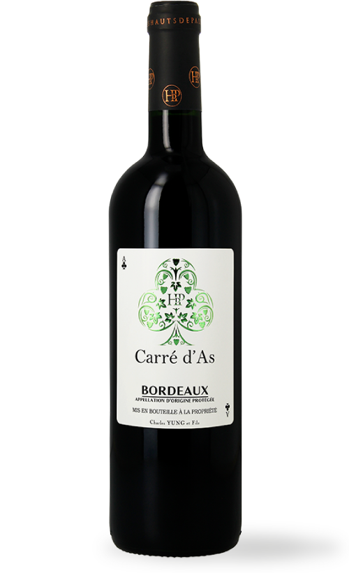 carré d'as bordeaux rouge